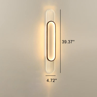 مصباح حائط LED من الألومنيوم الأكريليك الفاخر الإبداعي 