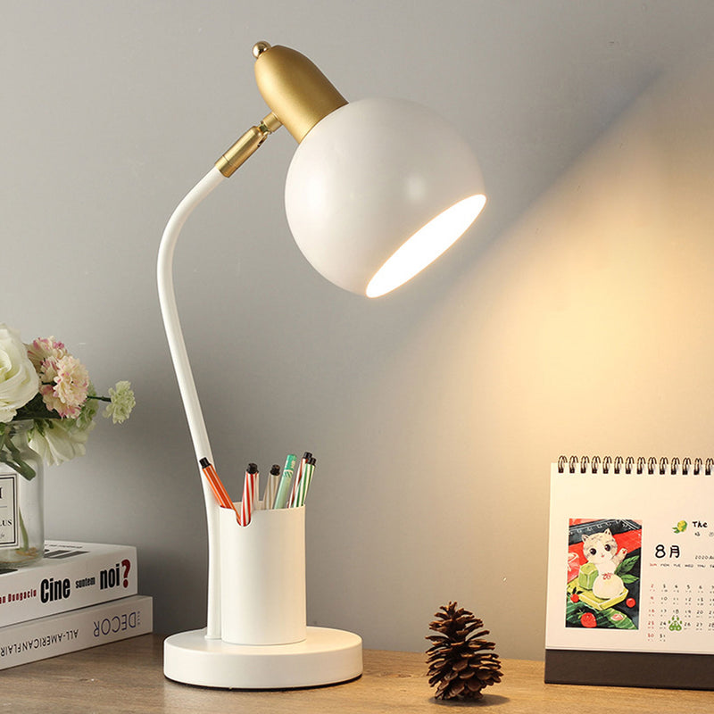Lampe de table 1 lumière avec barillet de stylo pour étudiant en couleur unie simple 