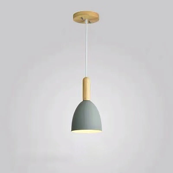 Nordic Log Dome Macaron 1-flammige Pendelleuchte 