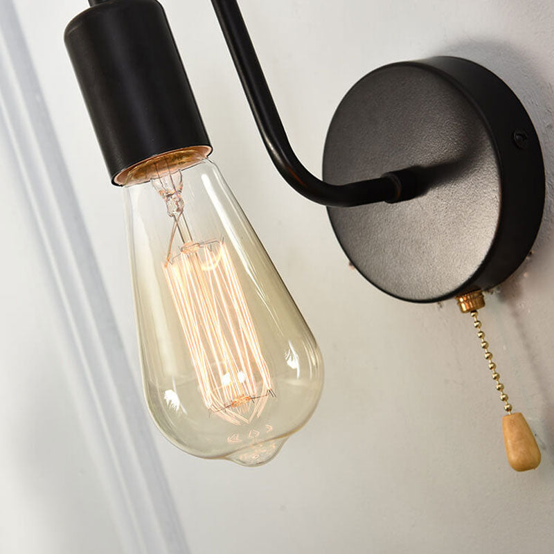 Nordic Industrial Zipper Design 1-Light Wall Sconce Lamp