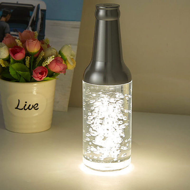 Lampe de table LED décorative tactile rechargeable Creative Luminous Wine Bottle 