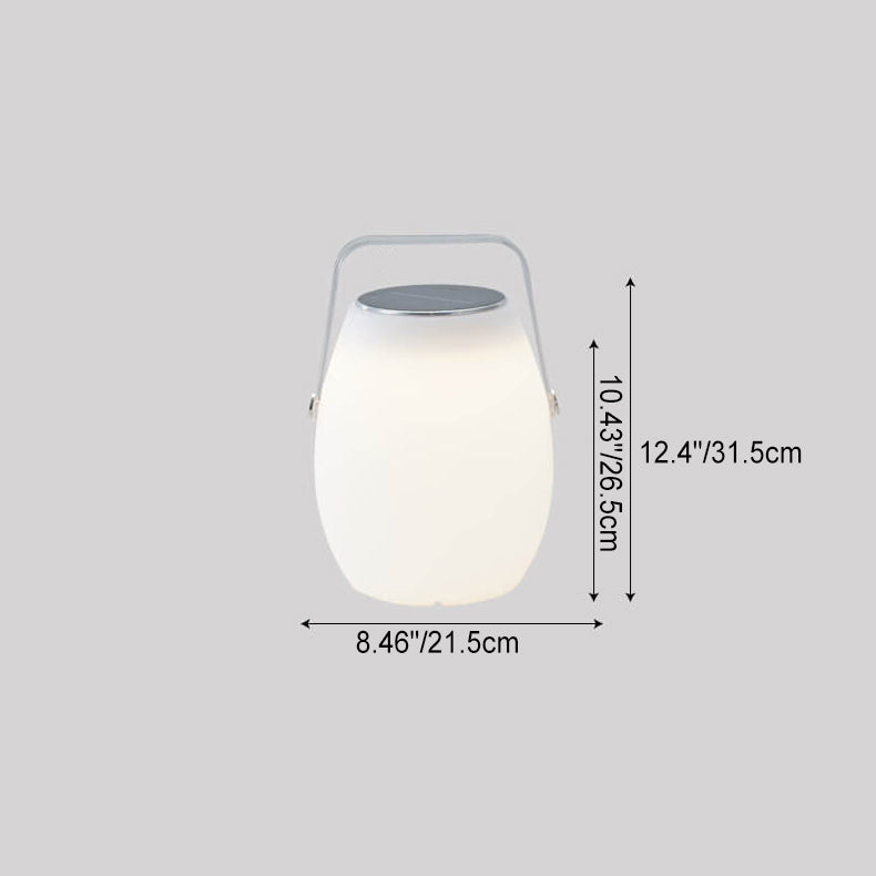 Lumière de camping portable à LED avec télécommande solaire de simplicité contemporaine pour patio extérieur 