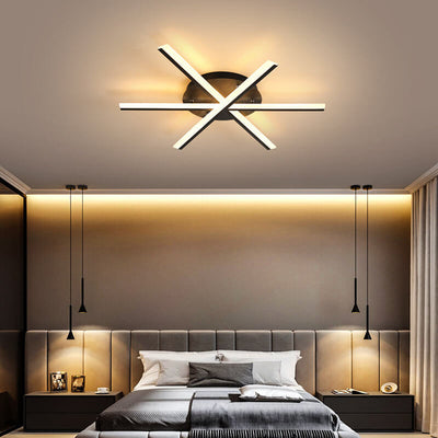 Nordic Creative Line 1-Light LED Semi-Flush Mount Ceiling Light