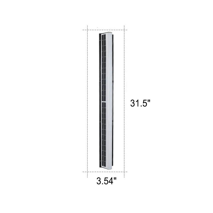Modern Long Acrylic Solar LED Waterproof Outdoor Garden Wall Light