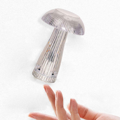 Lampe de table décorative LED à charge tactile éblouissante PMMA Creative Mushroom 