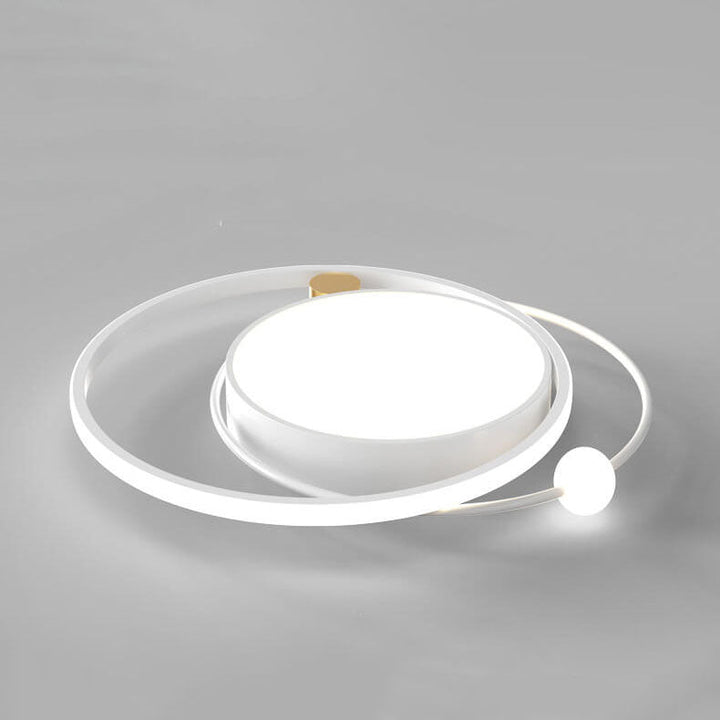 Plafonnier LED rond nordique à montage encastré 