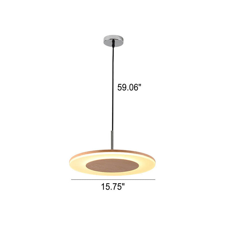 Lampe suspendue LED plate avec soucoupe volante ronde créative nordique 