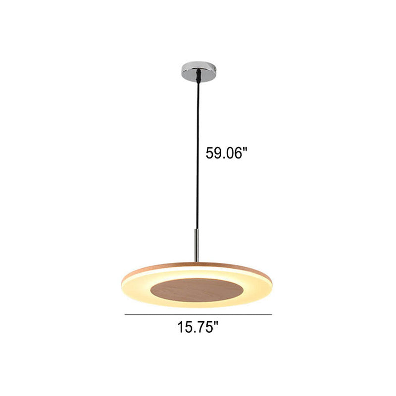 Nordic Creative Round Flying Saucer Flat LED Pendant Light