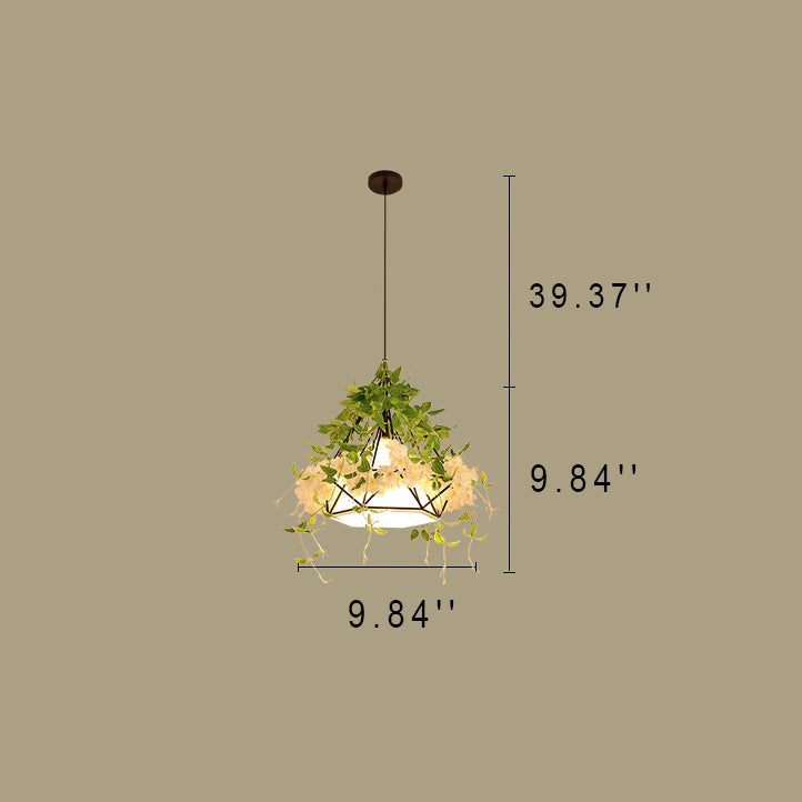 Modern Nordic Creative Simulation Cherry Blossom 1-Light Pendant Light