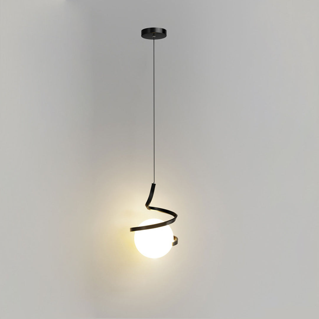 Luz colgante LED de hierro forjado minimalista moderno 