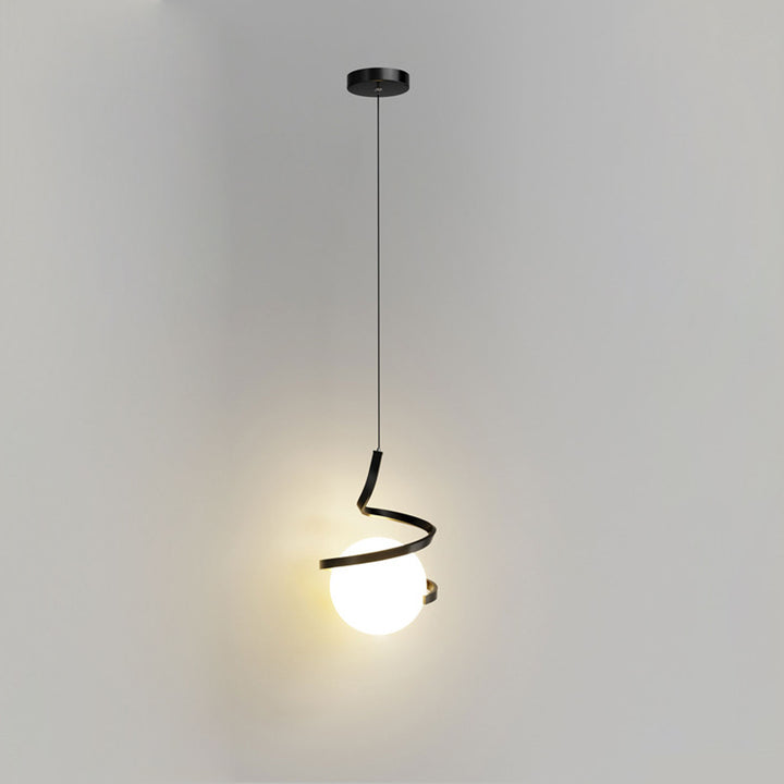 Luz colgante LED de hierro forjado minimalista moderno 