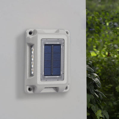 مصباح حائط ثنائي الاتجاه بإضاءة LED مقاوم للماء للطاقة الشمسية للحديقة الخارجية 