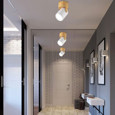 Nordic  Minimalist Track Spotlight 1/3 Light Flush Mount Light