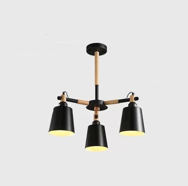 Nordische moderne Mode kreative Massivholz Macaron 3/6/8 Lichter Kronleuchter 