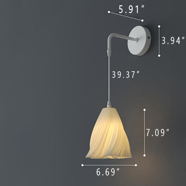 Japanese Simple Three-dimensional Petal Design LED Wall Sconce Lamp