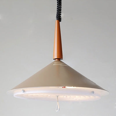 Industrial Iron Vintage Triangular Cone Design 2-Light Pendant Light