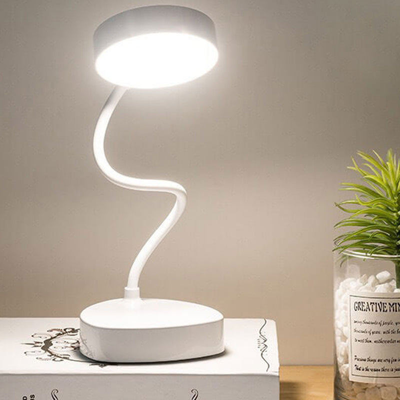 Lampe de table LED pliable à 1 lumière avec chargement USB créatif 