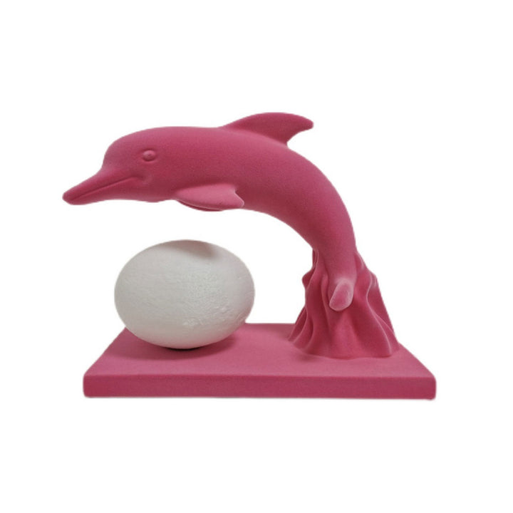 Lampe de Table 1 Lumière avec Abat-jour en Forme de Dauphin Créatif Nordique 