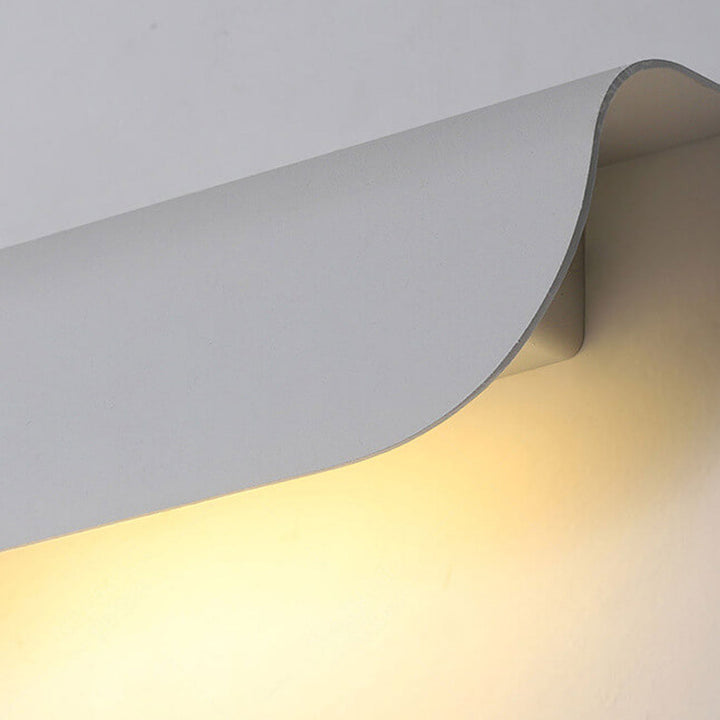 Lampe murale LED de jardin étanche moderne et courbée 