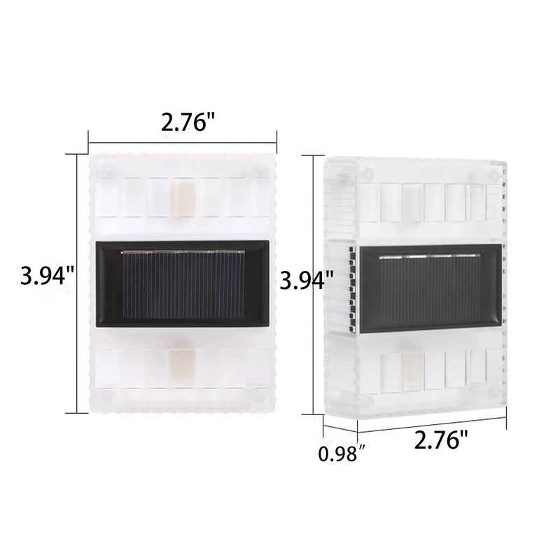 Applique murale solaire carrée haut et bas à LED, luminaire décoratif d&