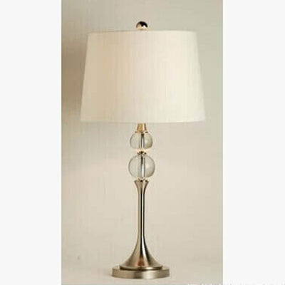 Lampe de Table 1 Lumière Design de Base en Cristal à Double Perle Simple Nordique 