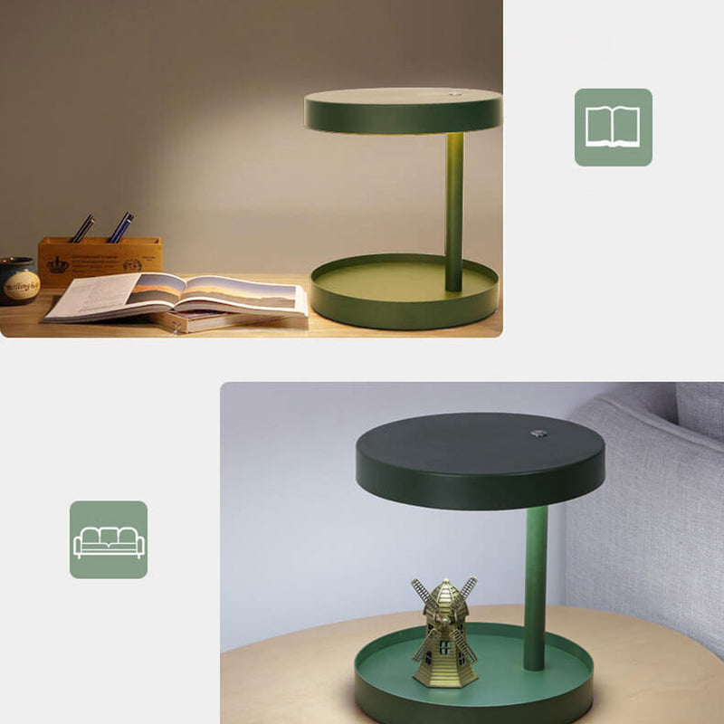 Nordic Minimalist Barbell Design Iron Acrylic  LED Table Lamp