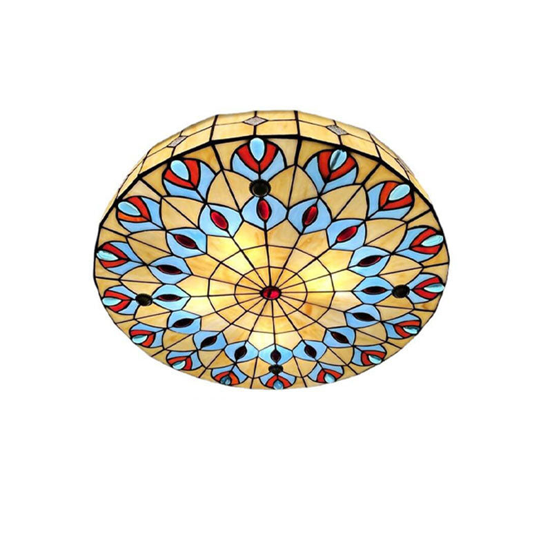 Alle kupferfarbenen Kristall-Unterputzleuchten im klassischen Landhausstil mit 6 Leuchten 