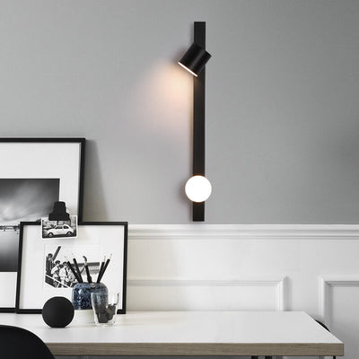 Industrial Aluminum Long Bar Rotatable Simple LED Wall Sconce Lamp