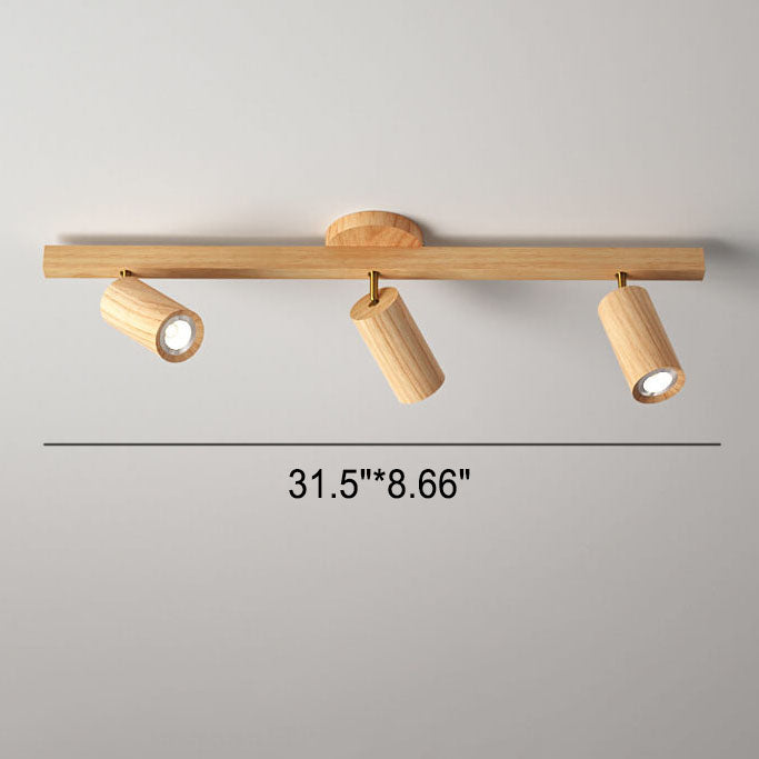 Simple Log Spotlight Track LED Semi-Flush Mount Ceiling Light – BulbSquare