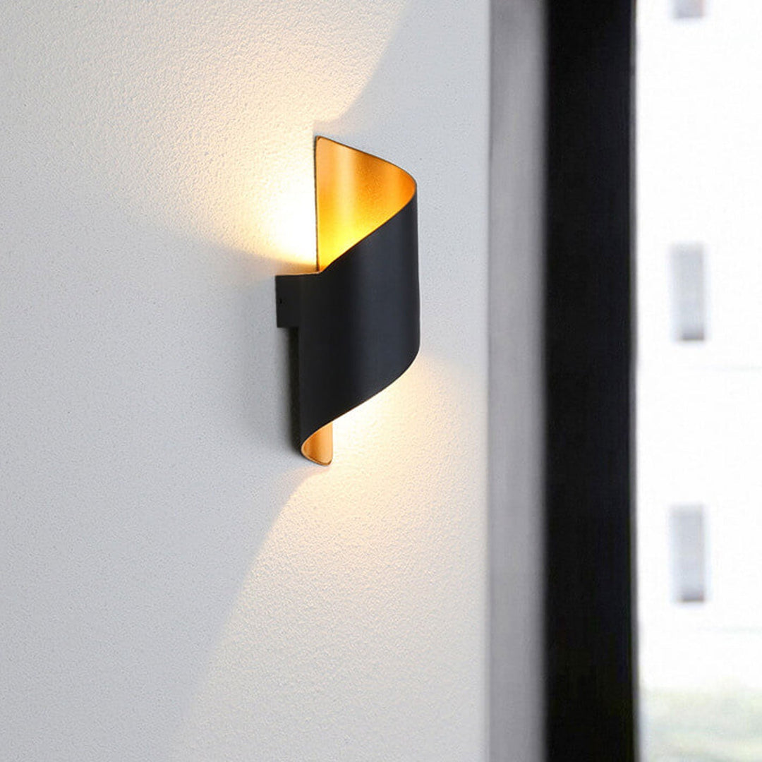 Lámpara de Aplique de Pared Impermeable de Columna de Aluminio Moderno para Exteriores con LED 