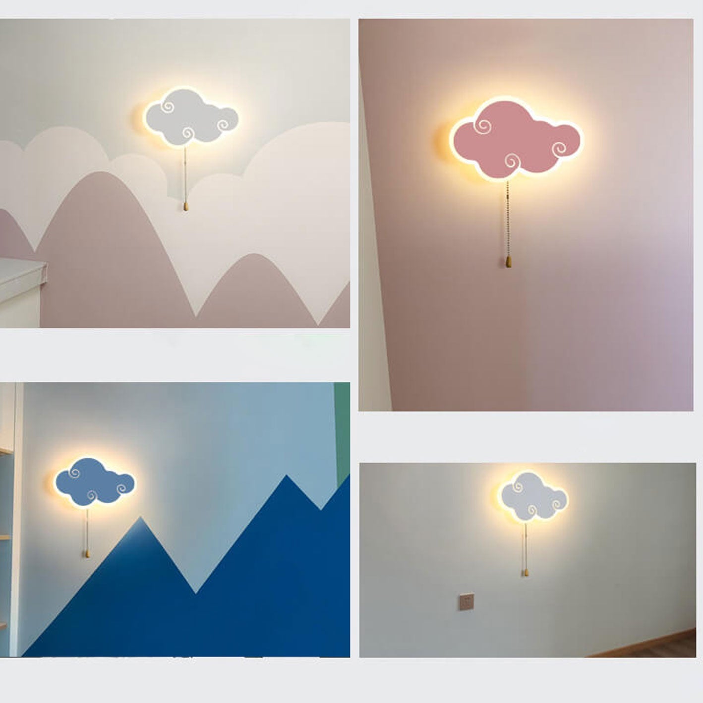 Modern Nordic Simple Cloud Cartoon Design LED Wall Sconce Lamp – BulbSquare
