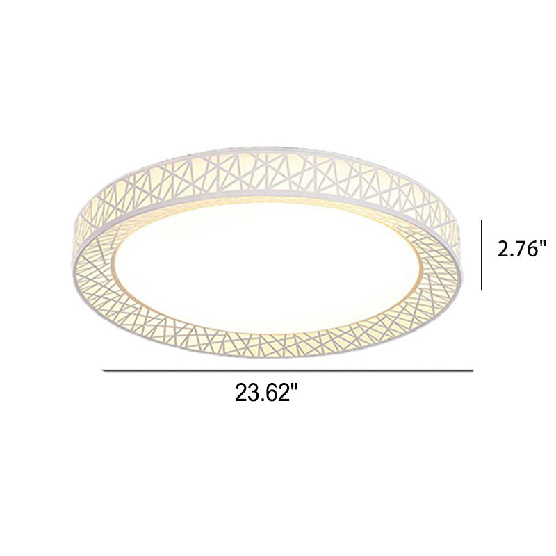 Moderne kreative runde Vogelnest-Eisen-LED-Unterputz-Deckenleuchte