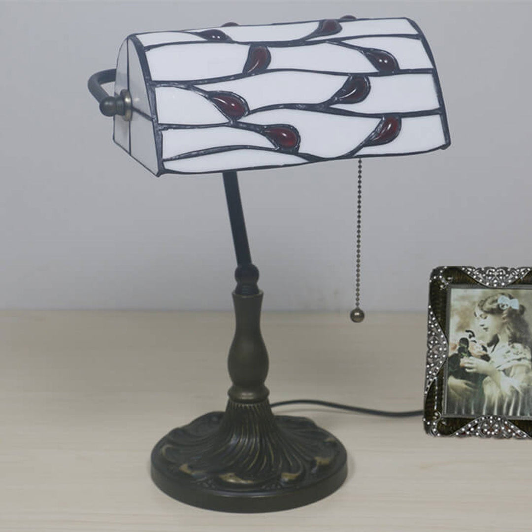 Vintage Tiffany Lucite Perlen Design 1-Licht Tischlampe 