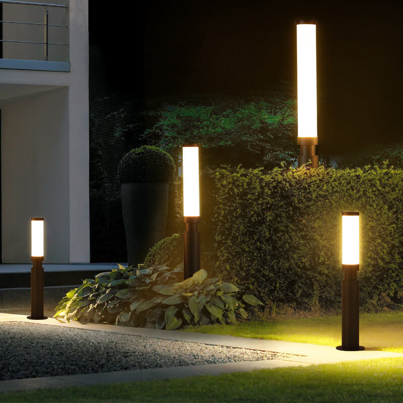 Moderne Acryl wasserdichte kreative Lippenstift-Design LED Outdoor Rasen Stehlampe 