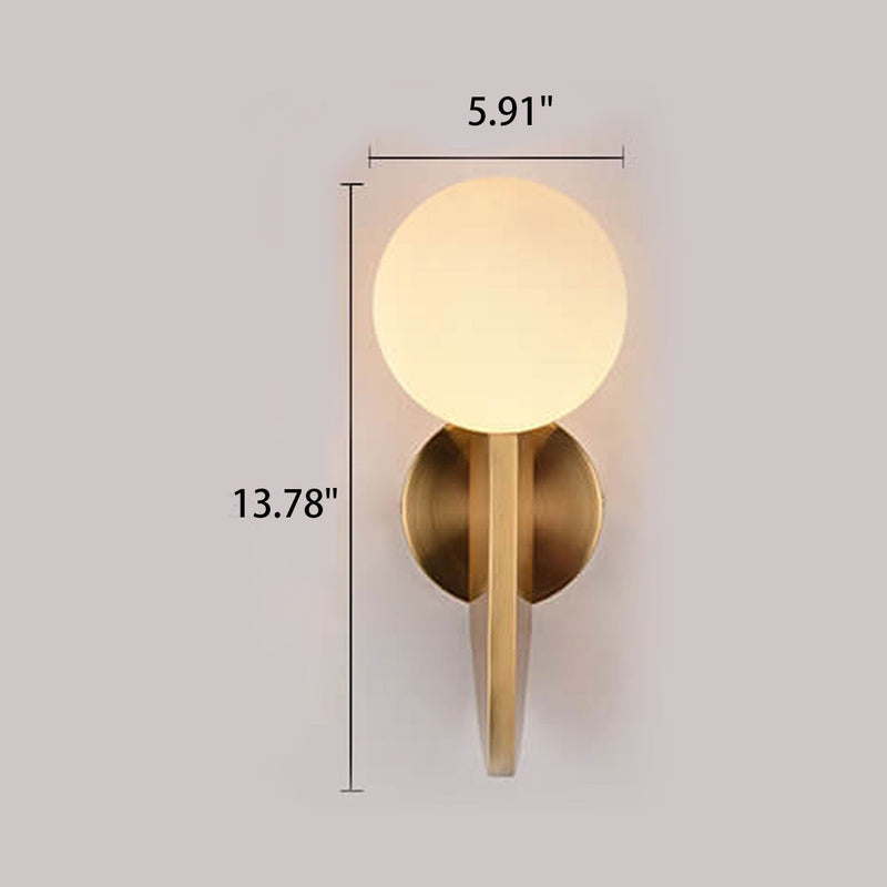 Nordic Simple Modern Ball Lamp Shade 1-Light Wall Sconce Lamp