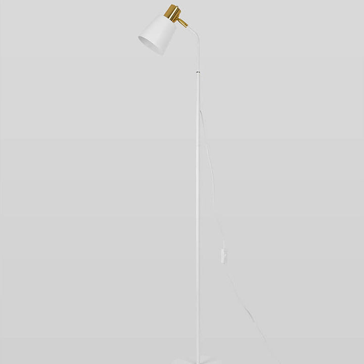 Nordischer minimalistischer Eisenkegel-Schirm 1-Licht Stehlampe 