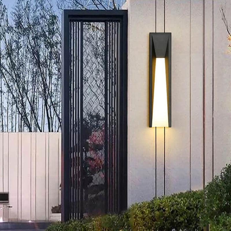 Waterproof Simple Strip Design LED Outdoor Wall Sconce Lamp