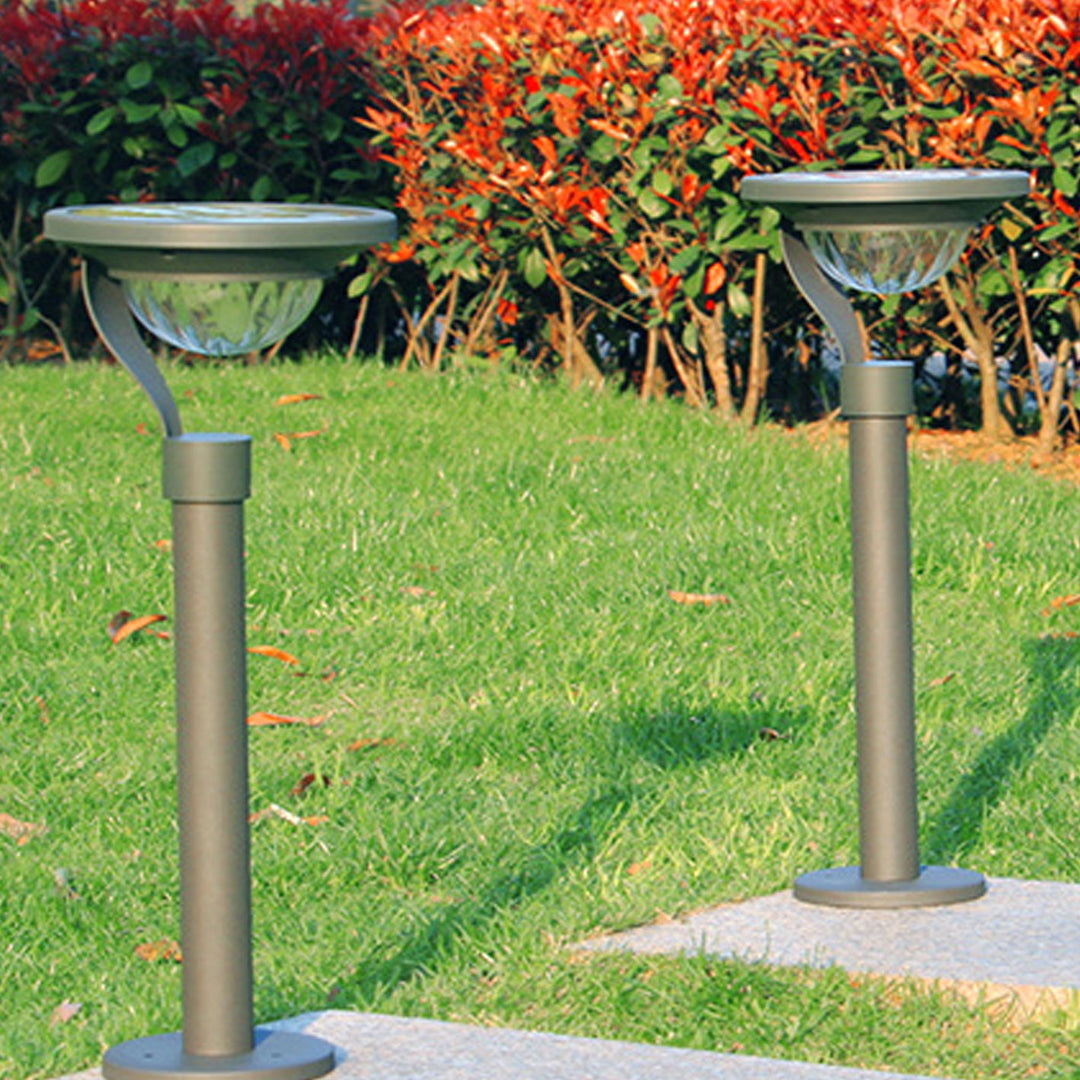 Luz de jardín solar LED impermeable de uso dual moderna de piso a techo para exteriores 