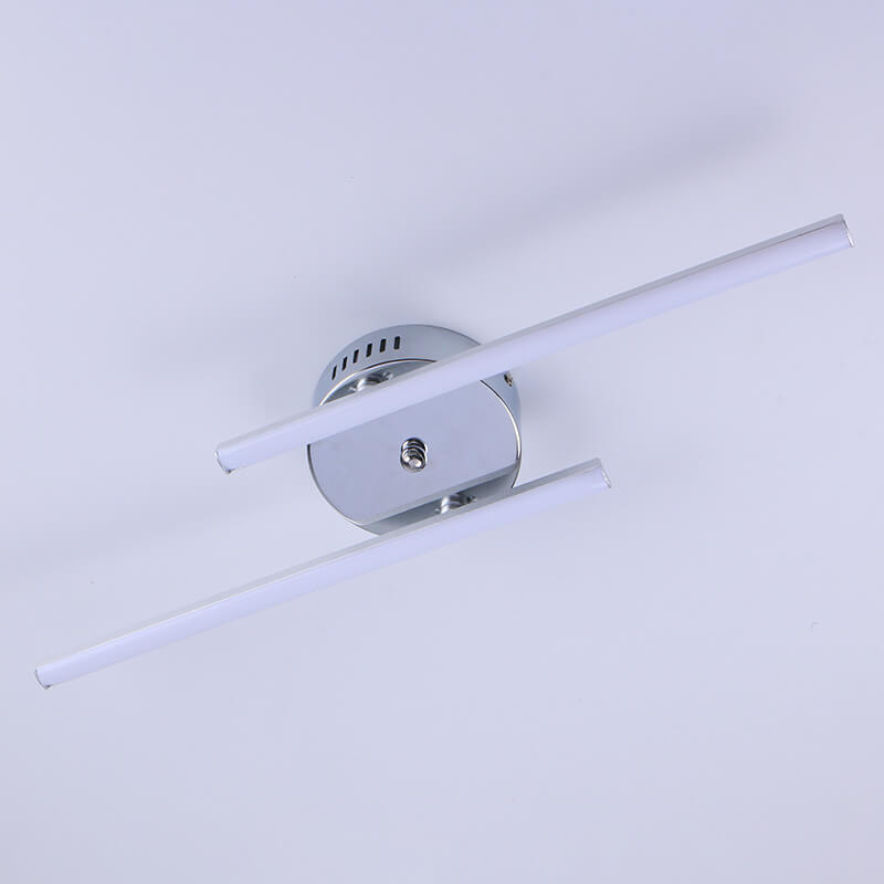 Minimalist Parallel Line LED Semi-Flush Mount Ceiling Light