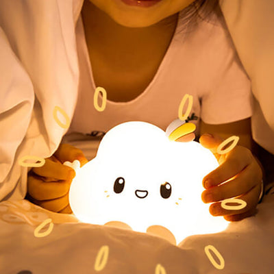 Moderne Silikon-kreative Wolken-Entwurfs-Nachtlicht-LED-Tischlampe