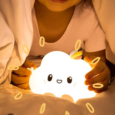 Moderne Silikon Kreative Wolken Design Nachtlicht LED Tischlampe 