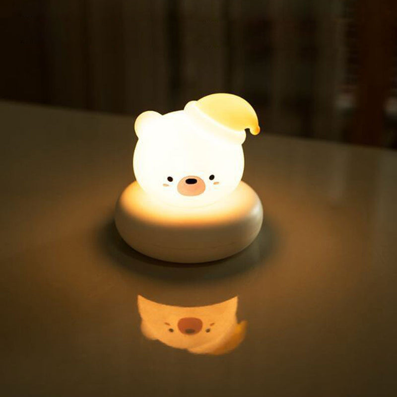 Creative Cute Animals Night Light Pat Sensing LED Table Lamp