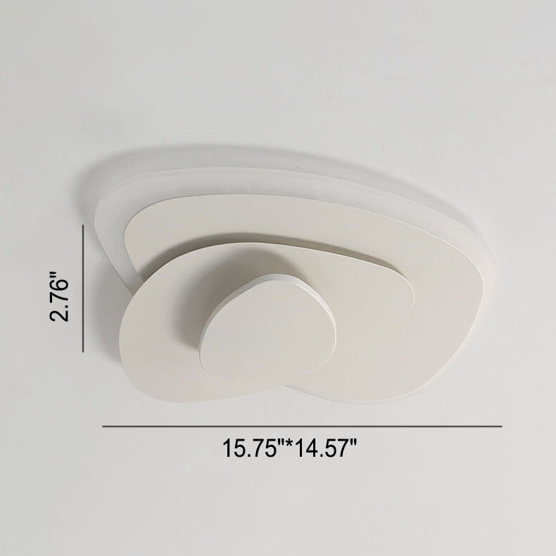 Nordische einfache geometrische schmiedeeiserne LED-Deckenleuchte aus Acryl