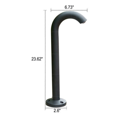 Waterproof Bending Faucet Design LED Outdoor Lawn Floor Light