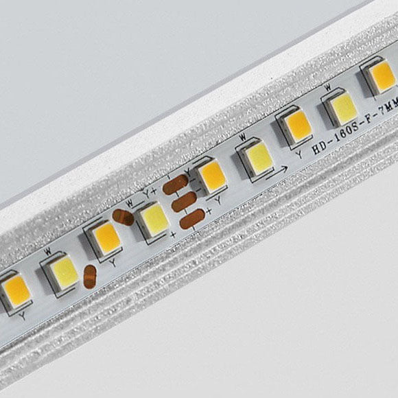 إضاءة LED مثبتة على السقف مستطيلة الشكل من الحديد والألمنيوم بتصميم حديث وبسيط 