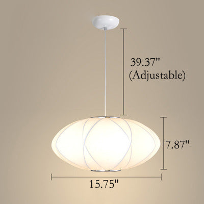 Creative Minimalist Fabric Lantern 1-Light Pendant Light