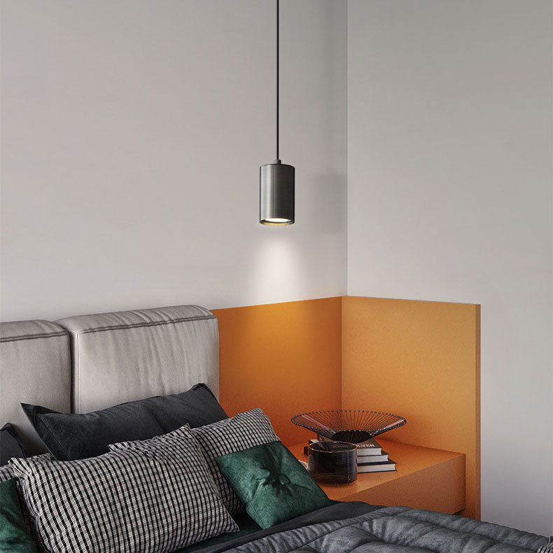 Moderne minimalistische Mini-Pendelleuchte H65 mit Kupfersäule, 1-flammig, für Wohnzimmer &amp; Schlafzimmer 