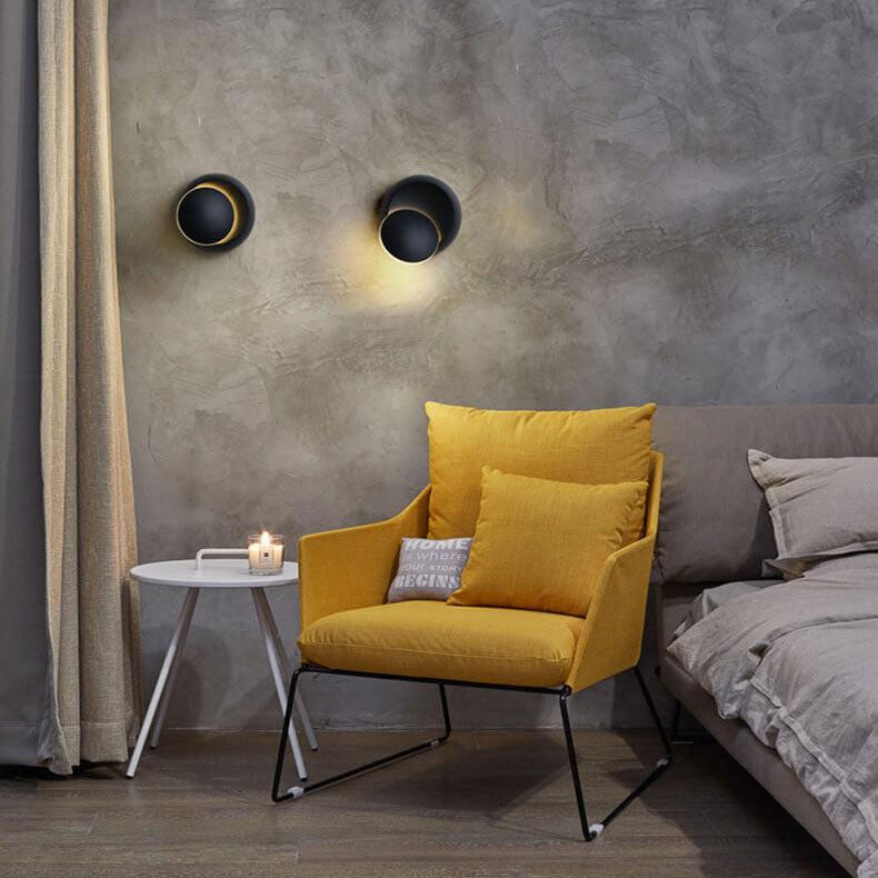 Lámpara de Aplique de Pared LED Esmerilada Redonda Minimalista Moderna 