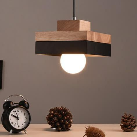 Suspension Luminaire Nordic Rond/Carré 1 Lumière 