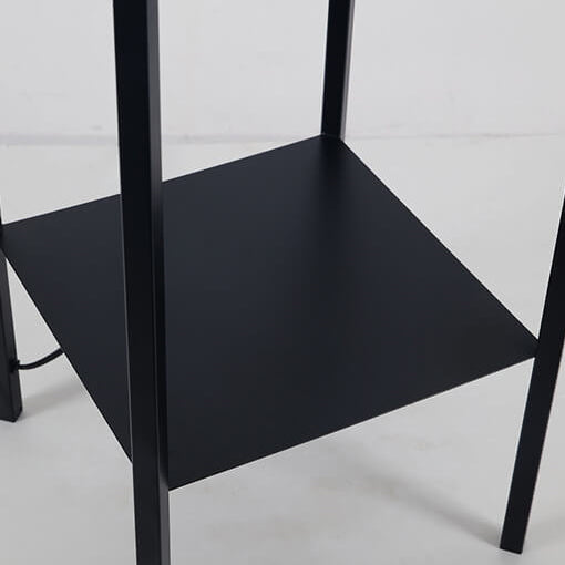 Abat-jour rond en verre de simplicité moderne, support en fer, lampadaire sur pied à 1 lumière pour le salon 
